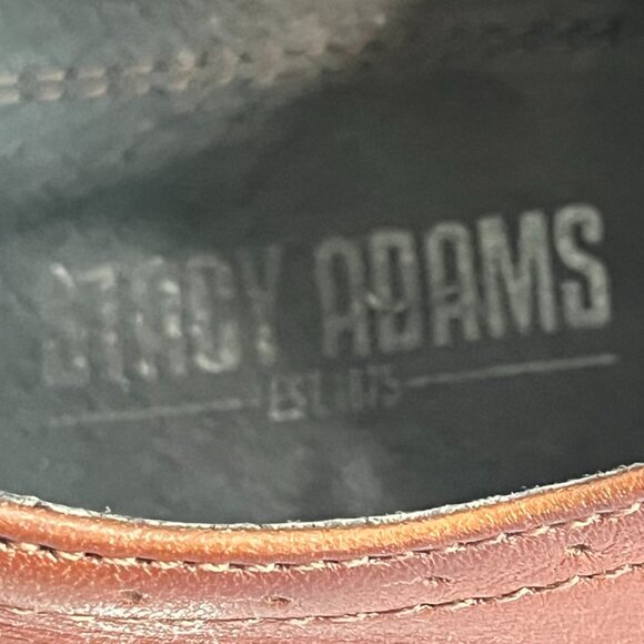 Stacy Adams Wingtip Oxford Dress Shoes Brown Leather Brogue 11M